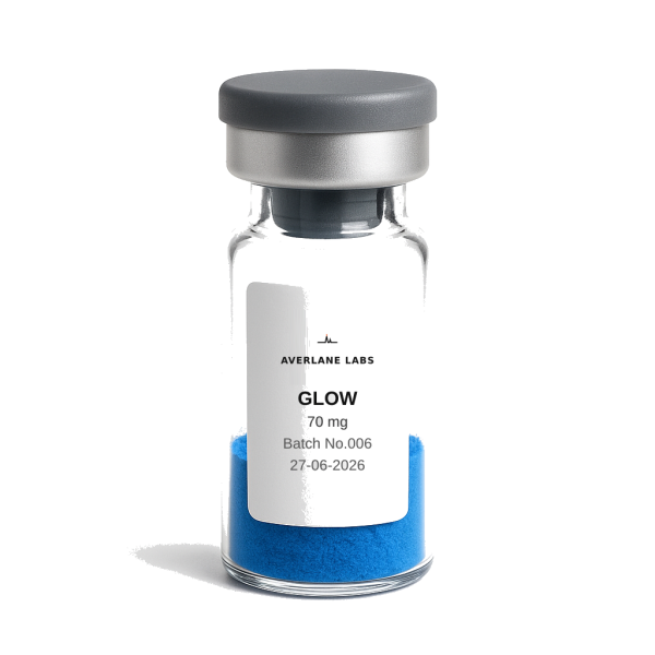 GLOW 70mg research vial
